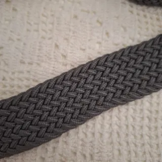 Cintura intrecciata grigia uomo vintage