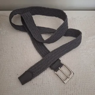 Cintura intrecciata grigia uomo vintage