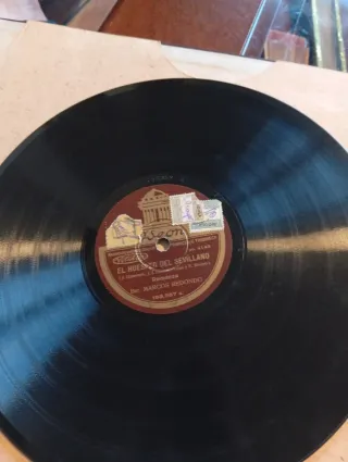 6 discos de pizarra con álbum