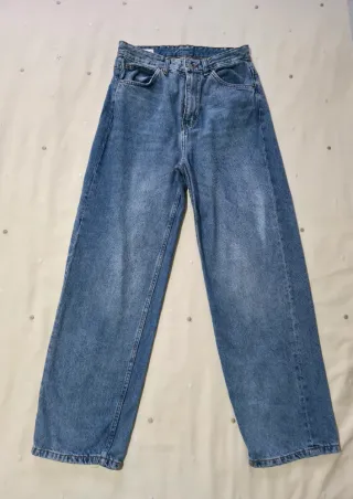 Pantalón vaquero baggy azul