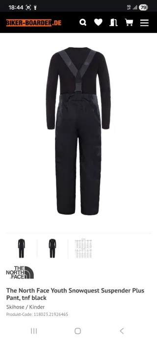 Pantalón impermeable The North Face negro