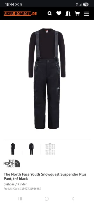 Pantalón impermeable The North Face negro