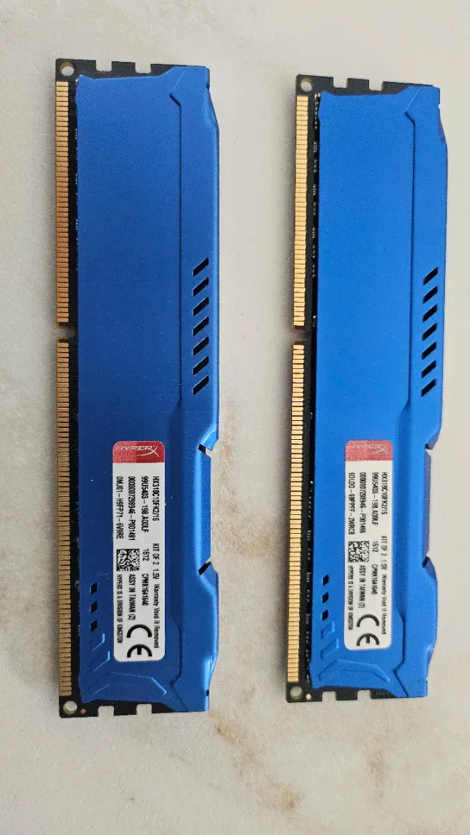 16GB (2x8Gb) Kingston HyperX Fury DDR3 RAM afbeelding 2