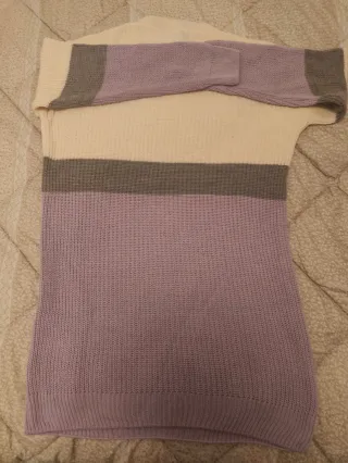 Maglione lungo Defacto color block