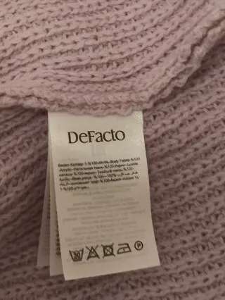 Maglione lungo Defacto color block