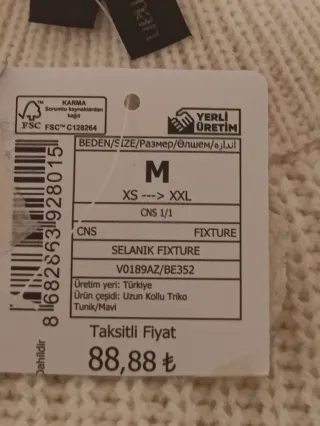 Maglione lungo Defacto color block