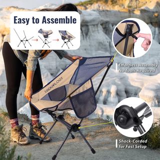 Silla Camping TREKOLOGY Plegable Portátil