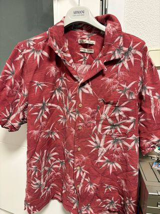Camisa Hawaiana Butik Bay Roja Talla XL