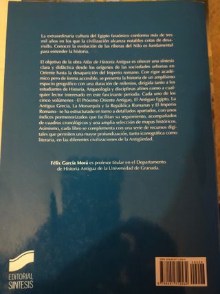 Atlas de Historia Antigua El Antiguo Egipto. Vo...
