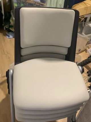 6 Sillas de Oficinas Grises