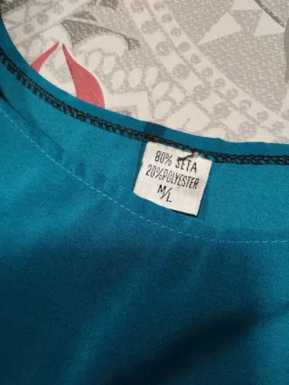 Vestito lungo seta fiamme