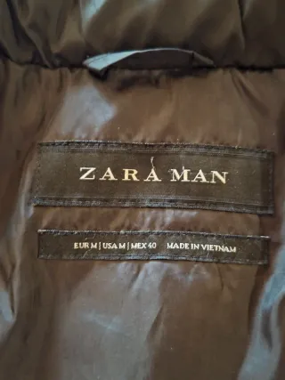 Cazadora Zara Hombre Talla M Negra