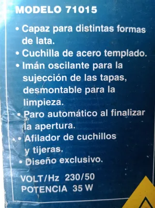 Abrelatas y afilador eléctrico Apelson
