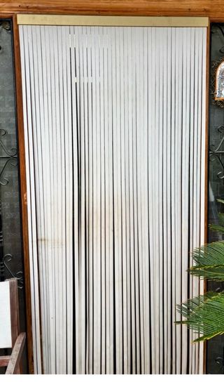 Tenda a strisce in plastica e alluminio. Anti-mosche.