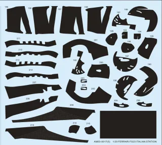 Maqueta Alpha Model Ferrari SF23, escala 1/20