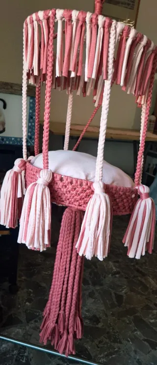 Amaca Macramè Gatto Artigianale