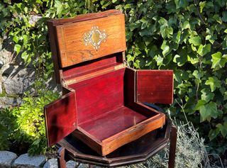 ANTIGUA CAJA LICORERA FRANCESA BOULLÉ NAPOLEÓN III