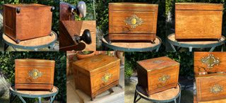 ANTIGUA CAJA LICORERA FRANCESA BOULLÉ NAPOLEÓN III