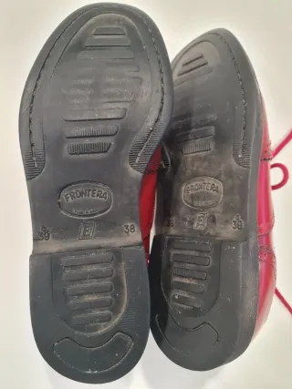 Zapatos Oxford rojos de piel Hamiltons talla 39