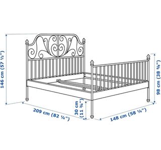 Cama Forja Blanca 140x200