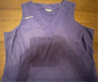 Camicia smanicata donna Ikebana viola