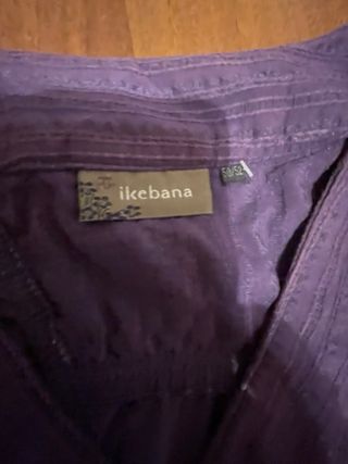 Camicia smanicata donna Ikebana viola