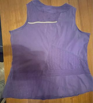 Camicia smanicata donna Ikebana viola