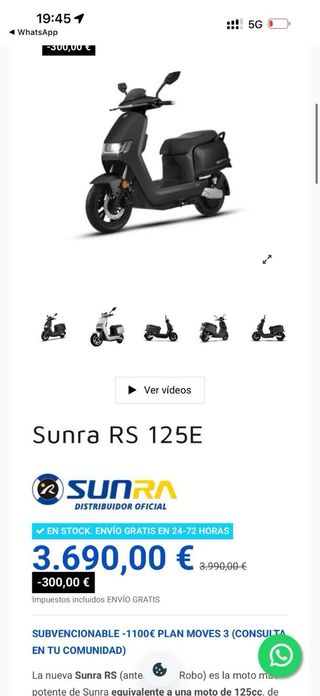 Motos Eléctricas Nuevas en Liquidación