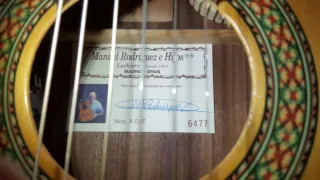 Guitarra Manuel Rodríguez A Cut con aplificador