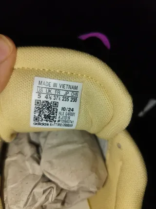 Adidas Doble Suela Beige y Morado