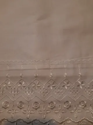 Lenzuolo singolo pizzo San Carlo cotone