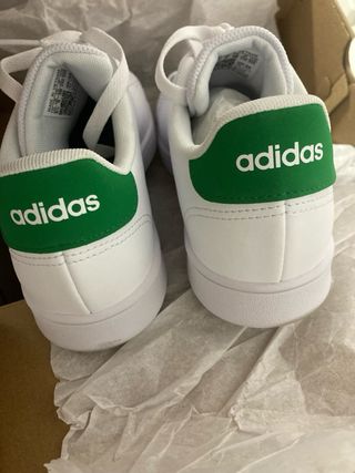 Adidas Advantage Bambas Blancas y Verdes