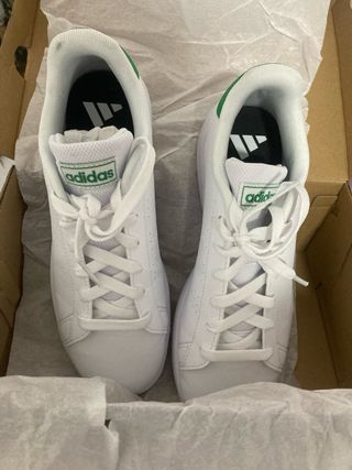 Adidas Advantage Bambas Blancas y Verdes