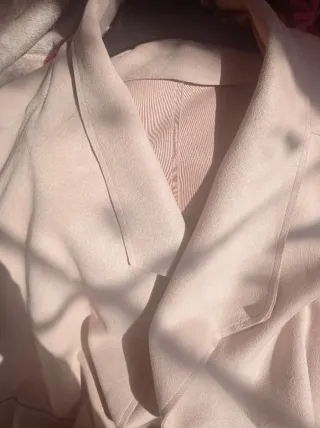 Chaqueta capa beige talla única