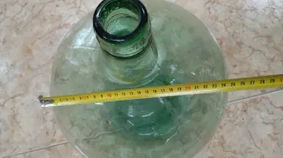 Botella Damajuana Vidrio Verde