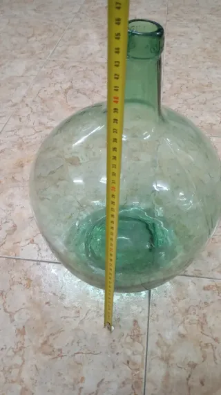 Botella Damajuana Vidrio Verde