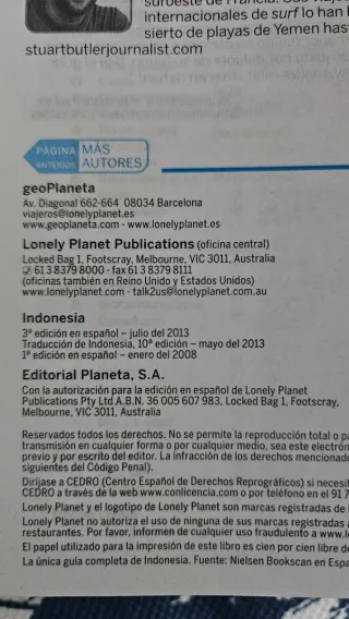Lonely Planet Indonesia (Travel Guide) (Spanish...