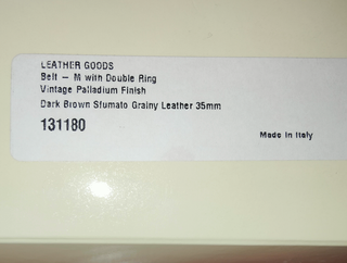 Cintura Montblanc Pelle Marrone Sfumato