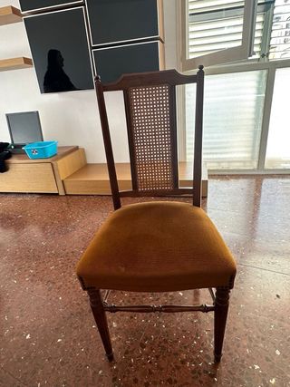 Mesa comedor y 6 sillas madera