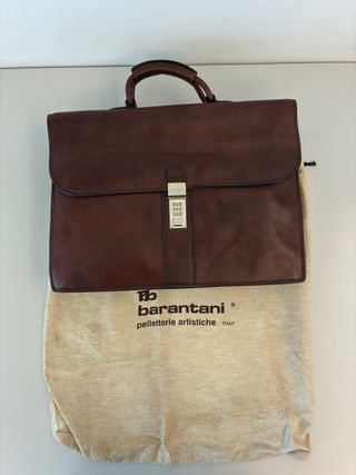 Borsa 24 ore Barantani vera pelle artigianale