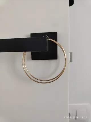 Pendientes Aro Dorados Dobles