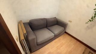 Sofá Cama Gris 2 Plazas Plegable