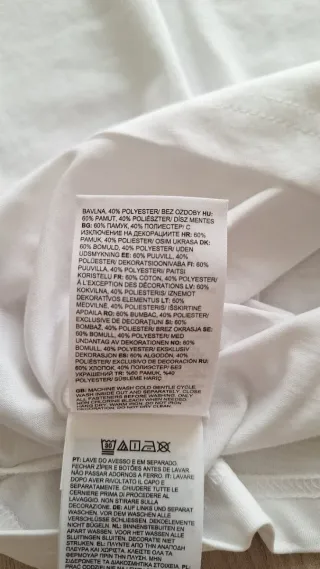 T-shirt The North Face Bianca Tg. M Nuova