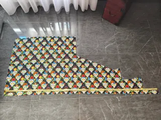 Tela Estampada Calaveras Flores