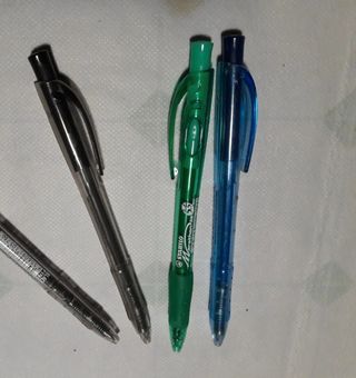 Set 4 Penne Stabilo, Blu, Nere, Verdi