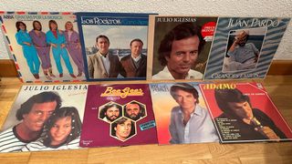 Lote Vinilos Antiguos: ABBA, Julio Iglesias...