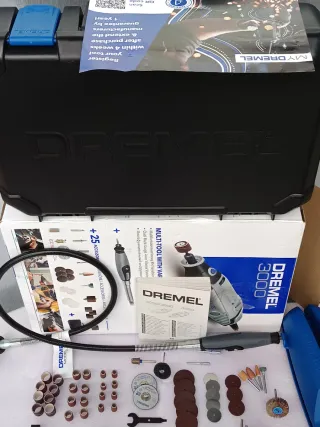Dremel 3000 + Eje Flexible + Soporte y maletín