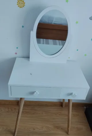 Tocador infantil madera con espejo