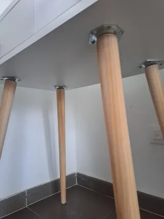 Toeletta per bambini in legno con specchio