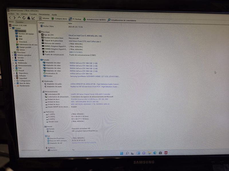 PC Gamer i5 16GB GTX 1060 Completo afbeelding 7